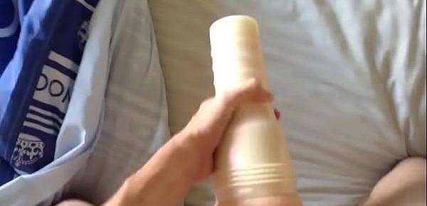  Cuming in fleshlight after edging sesion